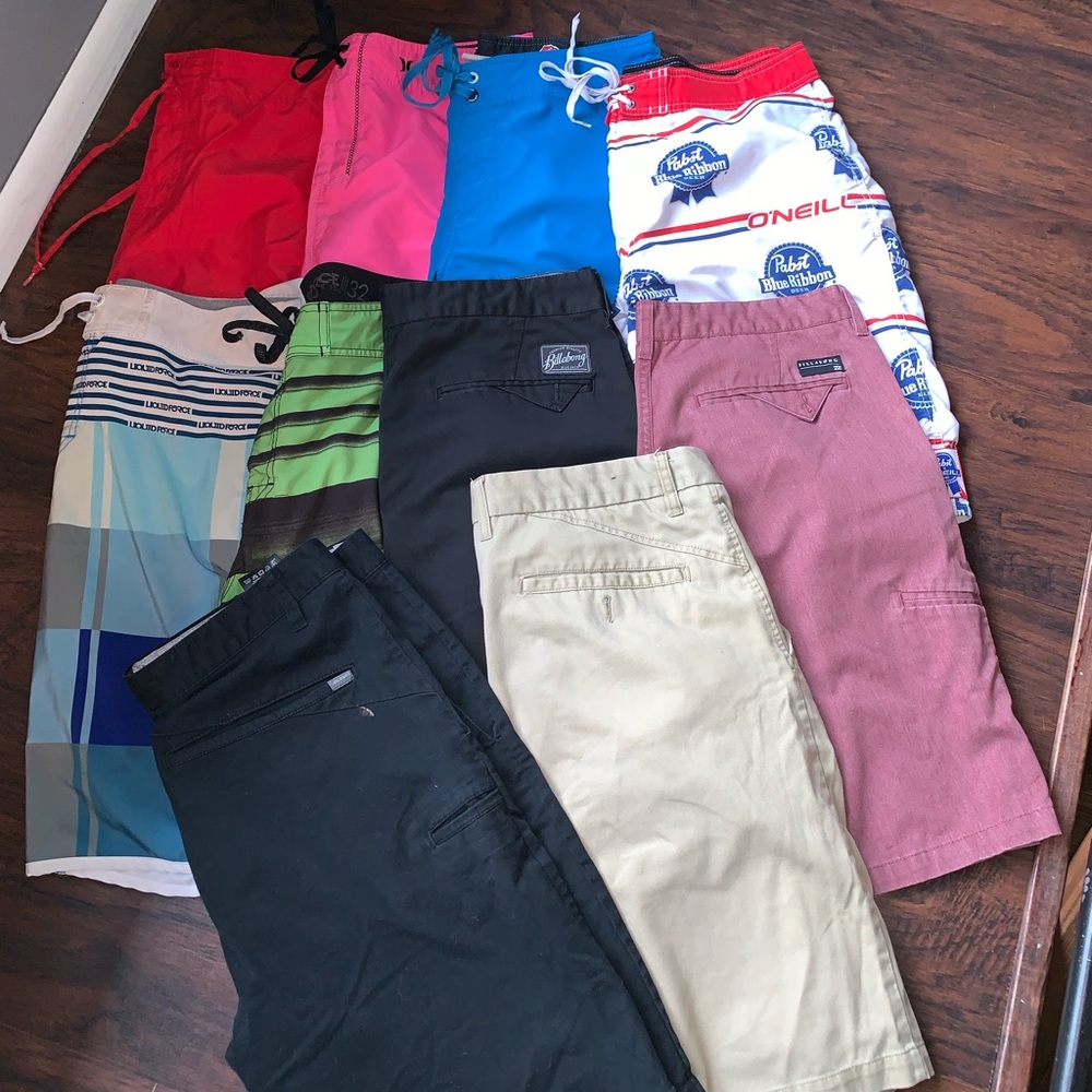 Shorts and board shorts $70 for all or $10 each